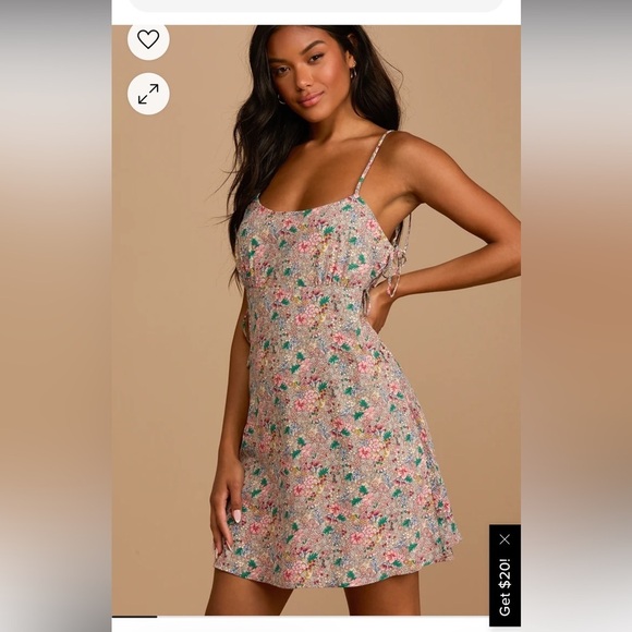 Lulus floral spring time mini dress - Picture 2 of 11